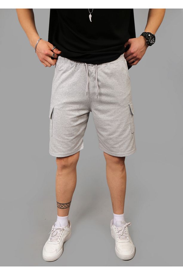 Regular Fit Kargo Cepli Bermuda Şort - 5