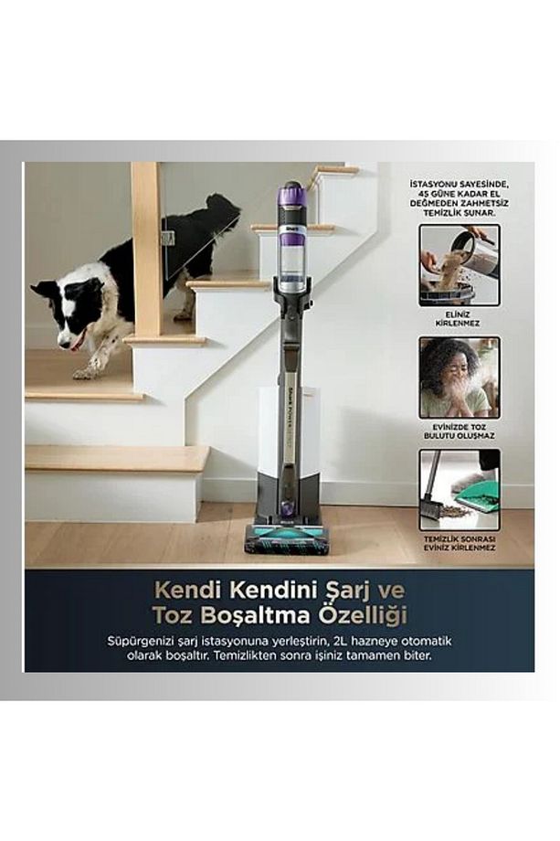 Powerdetect Clean&empty Pet Başlıklı Şarjlı Dikey Süpürge - 3