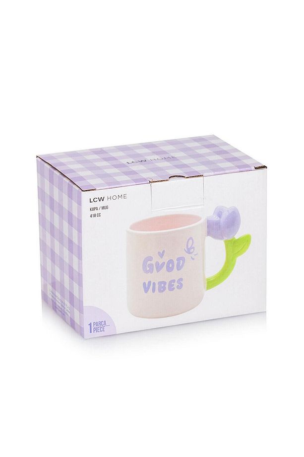 LCW HOME  Çiçek Baskılı Seramik Kupa 418 Ml - 4