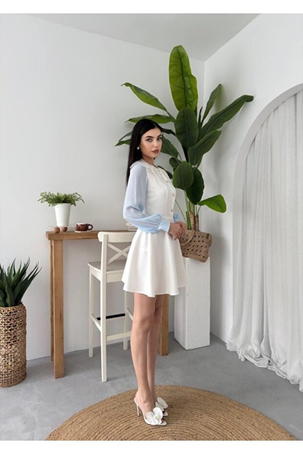 Asıo Bebe Yaka Elbise - 2