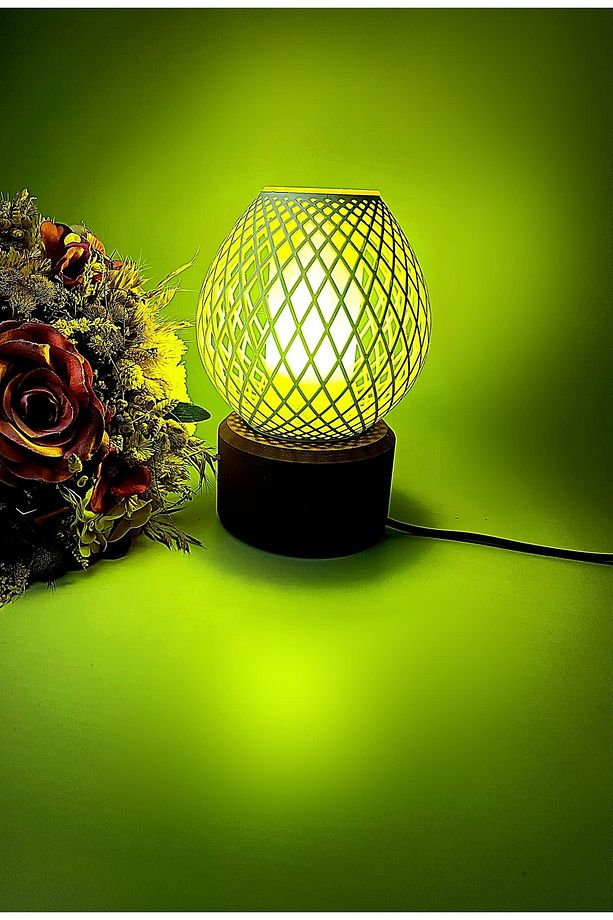 Modern Dekoratif Masa Lambası Gece Lambası - Lotus - 1