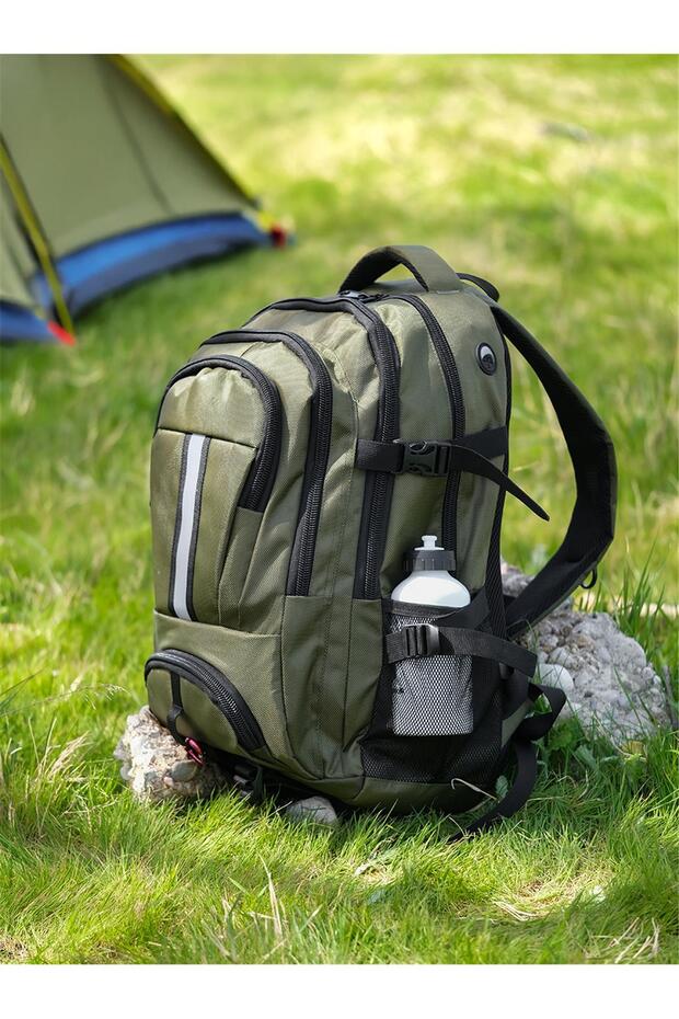 Mountaineer Trekking Travel and Camping Backpack Green