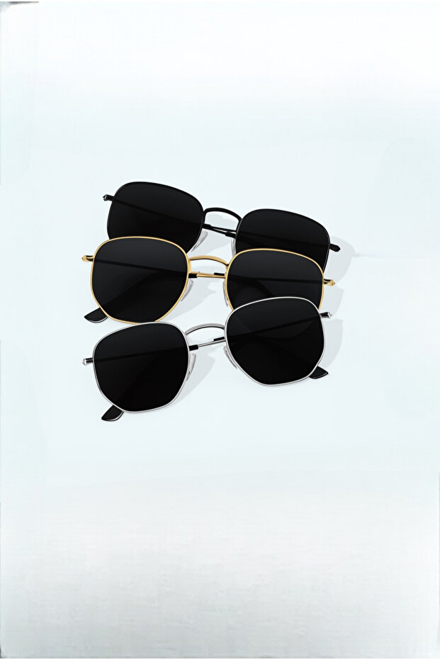 Bappir Round Model Pentagonal Sunglasses - 5