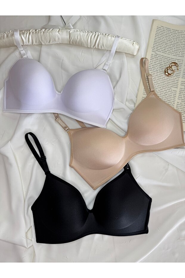Lotus Unassisted Underwireless Gathering Economic Package Set of 3 Bras