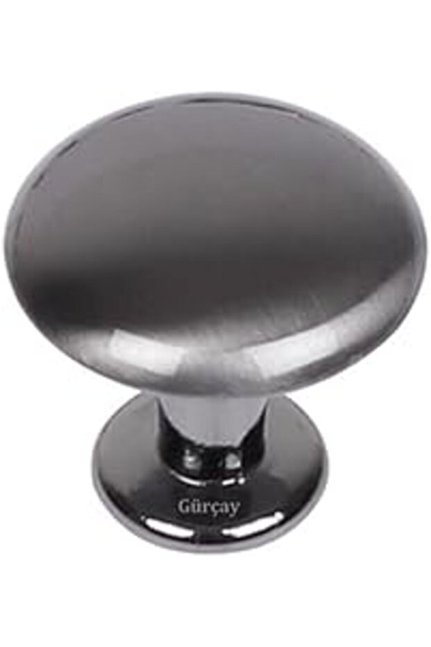 Gürçay Hardware Matar Button Handle Smoked (Pack of 2)