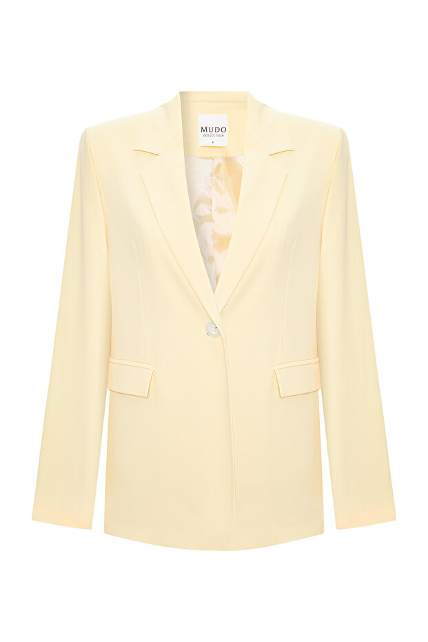 TEK DÜĞMELİ BLAZER CEKET - 6