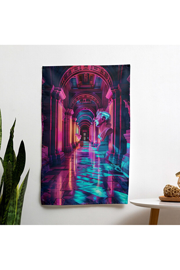 مفرش حائط من القماش Ranforce على طراز Baroque Pop Art مصنوع من القطن بنسبة 100% ومعتمد من الخلف