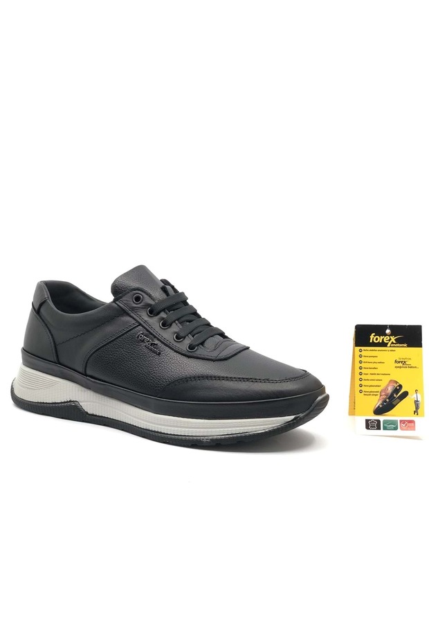 Forex 3039 Dr.Recommended Genuine Leather Men's Casual Shoes BLACK