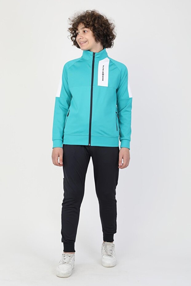 Dalgıç Kumaş Fermuarlı Garson Eşofman Takımı - 1