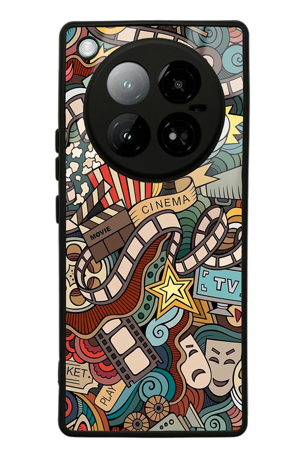 Glossy Phone Case for Infinix Zero 40 4g Retro Cinema Design