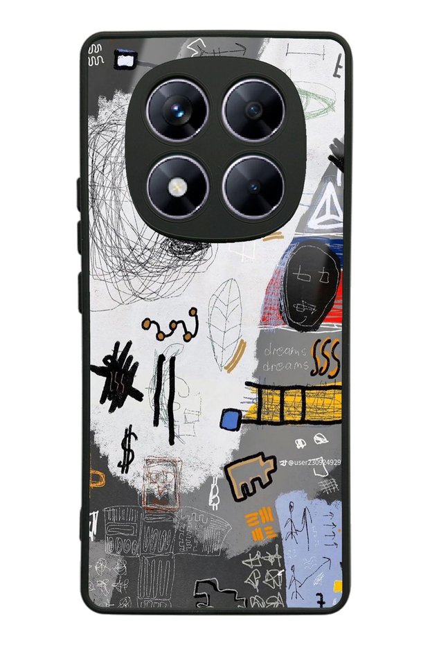 Glossy Phone Case for Xiaomi Redmi Note 14 Pro 4g Math Board Design