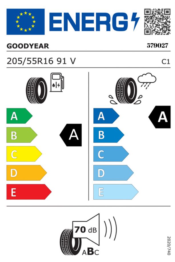 205/55R16 91V EFFICIENTGRIP PERFORMANCE (4 KANAL A-A ETİKET) 2022 ÜRETİM YAZLIK LASTİK - 2