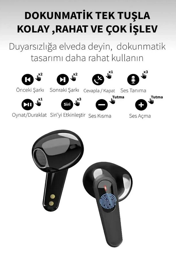 Ios Android Uyumlu Gürültü Önleyici Powerbank Kutulu V5.1 Ip-x4 Kablosuz Bluetooth Kulaklık Pro60 - 6