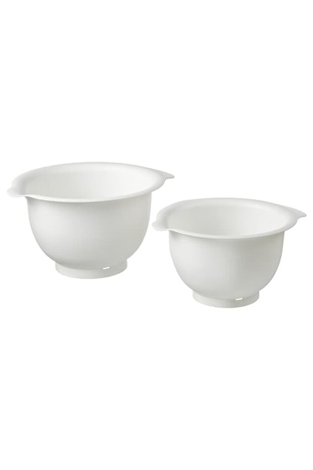 VISPAD Mixing Bowl Set (2 Pc., White) – Durable & Versatile Kitchen Essential