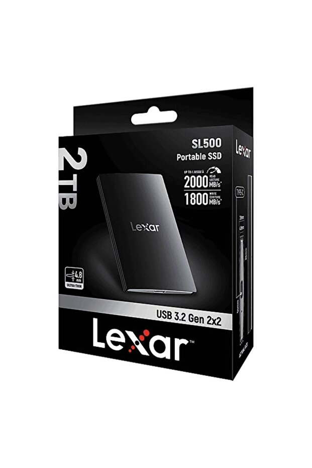 SL500 LSL500M002T-RNBNG External 2 TB Tşınabilir Disk Siyah - 2