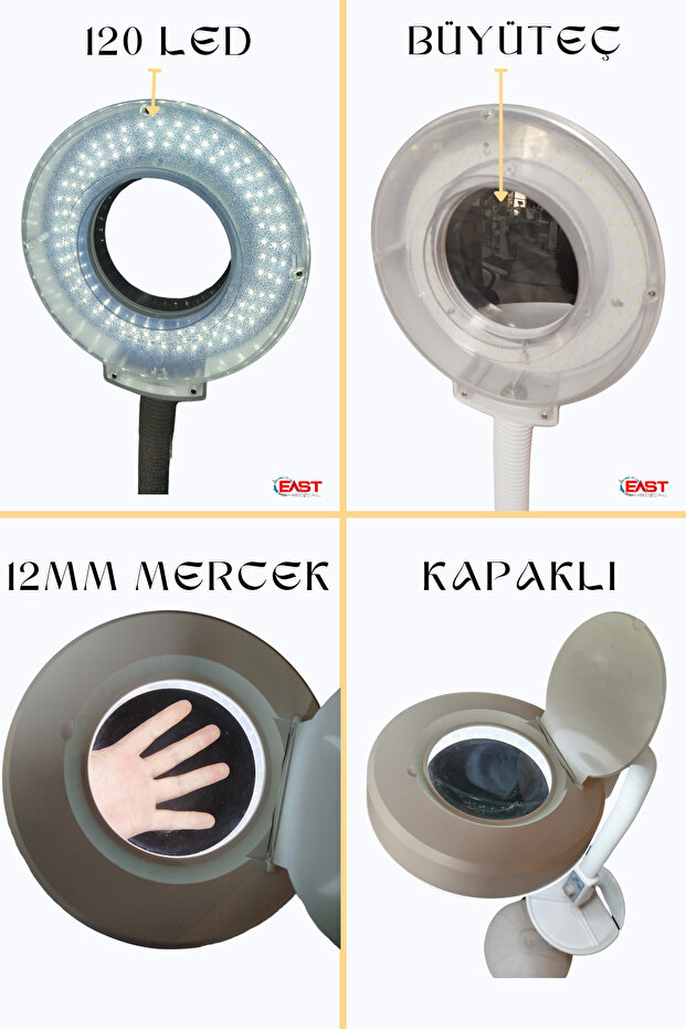 Led Işıklı Metal Ayaklı Dokunmatik Loop Büyüteç - 3