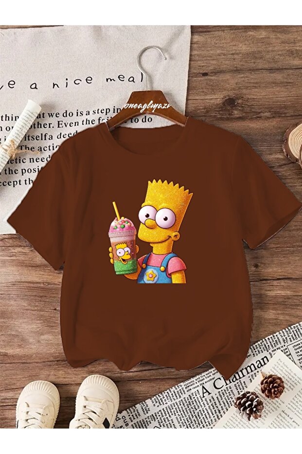 Bart Sb Printed Children's Oversize T-Shirt