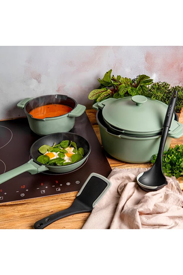 Universal frying pan 28cm, Qualum Basic coating, Fern - 5