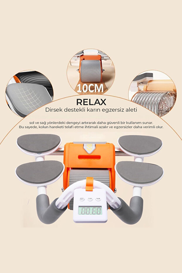 Dirsek Destekli Mekik, Karın Egzersiz Aleti - 7