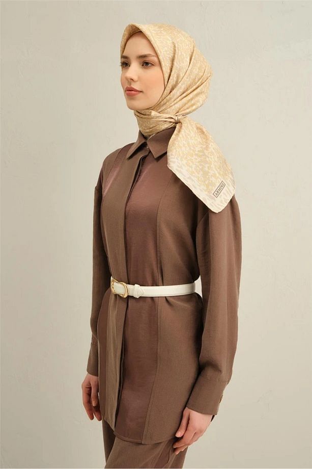 50 Twill Ipek Eşarp 9352d - 3