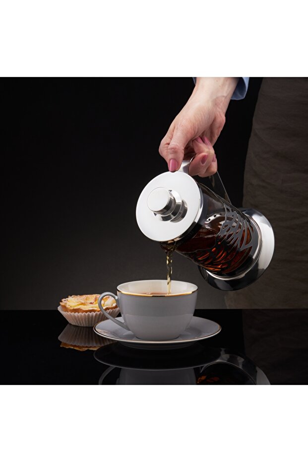 Tea or coffee infuser filter 600ml, leaf pattern, Larissa - 3