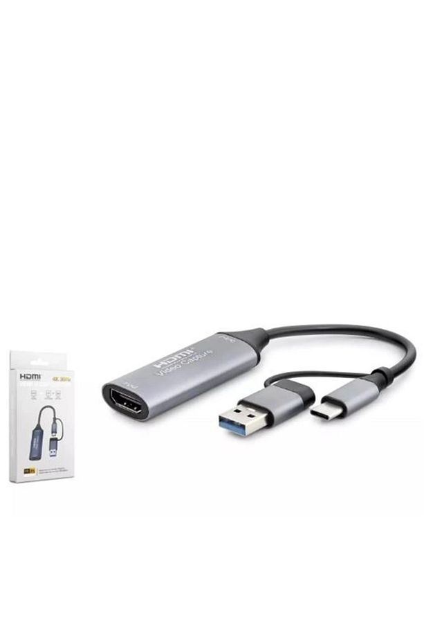 HDX7831 TYPE-C HDTV COMBO HDMI 4K 30HZ + TYPE-C + 2-USB3.0 + LAN 5IN1 GRİ - 1