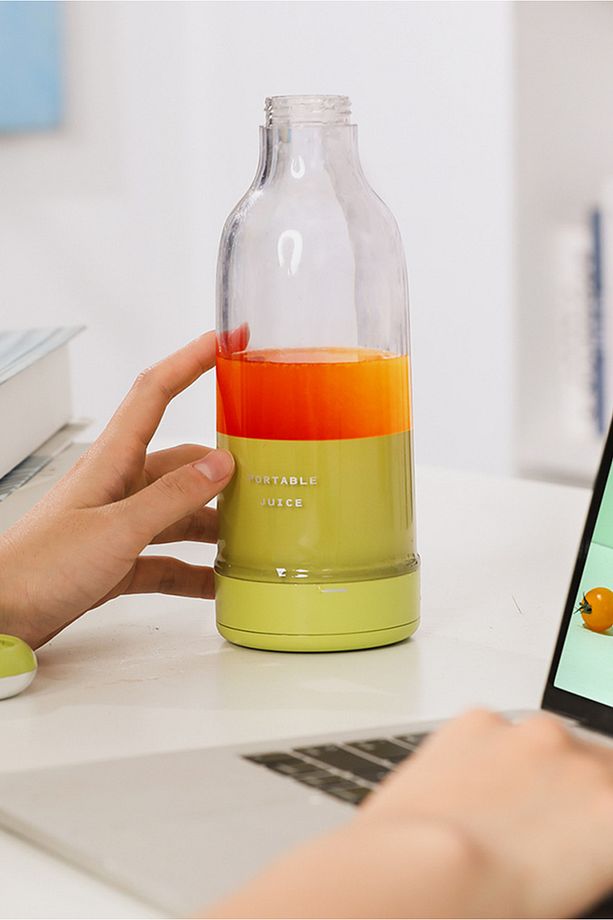 Smoothie Blender Taşınabilir Şarjlı Kişisel Mini Meyve Karıştırıcı 300 ml - 4