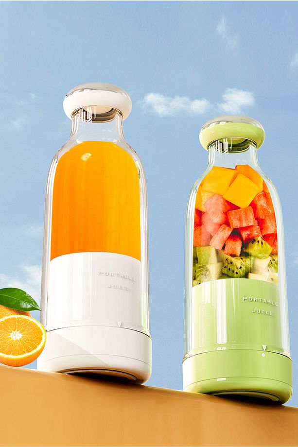 Smoothie Blender Taşınabilir Şarjlı Kişisel Mini Meyve Karıştırıcı 300 ml - 2
