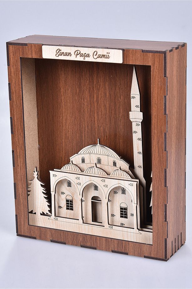 Demonte Ahşap Sinanpaşa Camii Maket Kiti - Osmanlı Dönemi Mimari Seti - 1