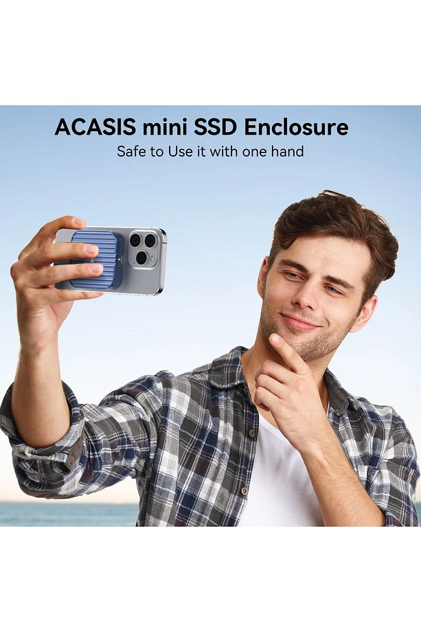 10Gbps M.2 NVMe 2230 SSD, Manyetik Magsafe Destekli iPhone 15/16 Uyumlu Type-C Disk Kutusu - 2