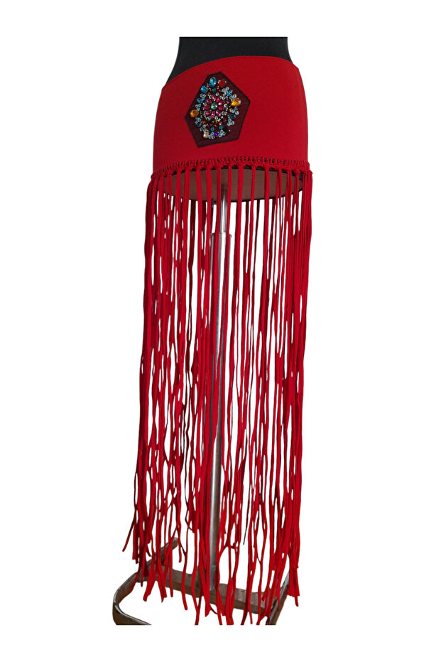 Long Tassel Pareo Skirt