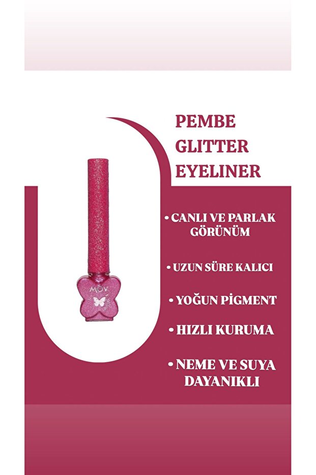 Glitter Eyeliner – Pembe | 3.5 gr | Işıltılı ve Uzun Süre Kalıcı Göz Makyajı - 1