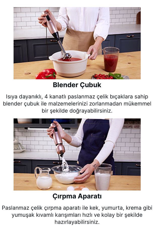 Mr.chef Quadro 1000 W Güçlü Blender Seti - Geniş Hazne - Güçlü Performanslı Mutfak Robotu - 4