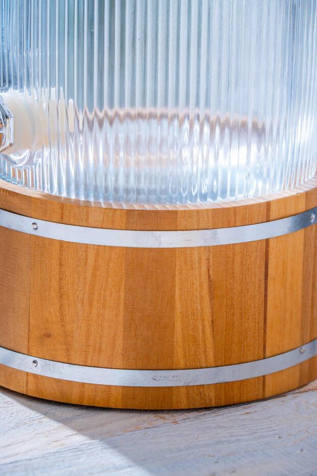 Bambu Standlı Cam Sebil - 3 lt - 3