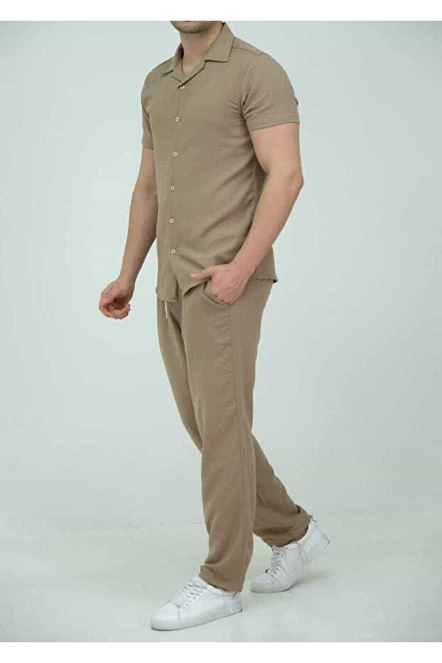 Special Design Linen Trousers Set