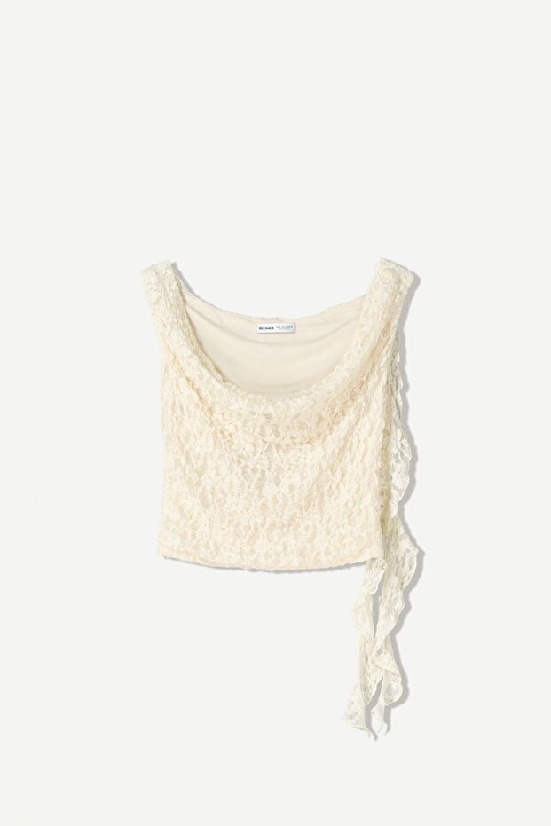 Fırfırlı dantel top - 2