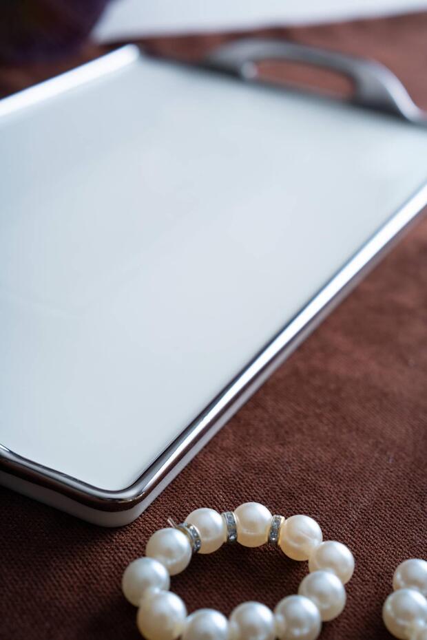 Arven Rectangular Silver Presentation Tray - 33 cm - 4