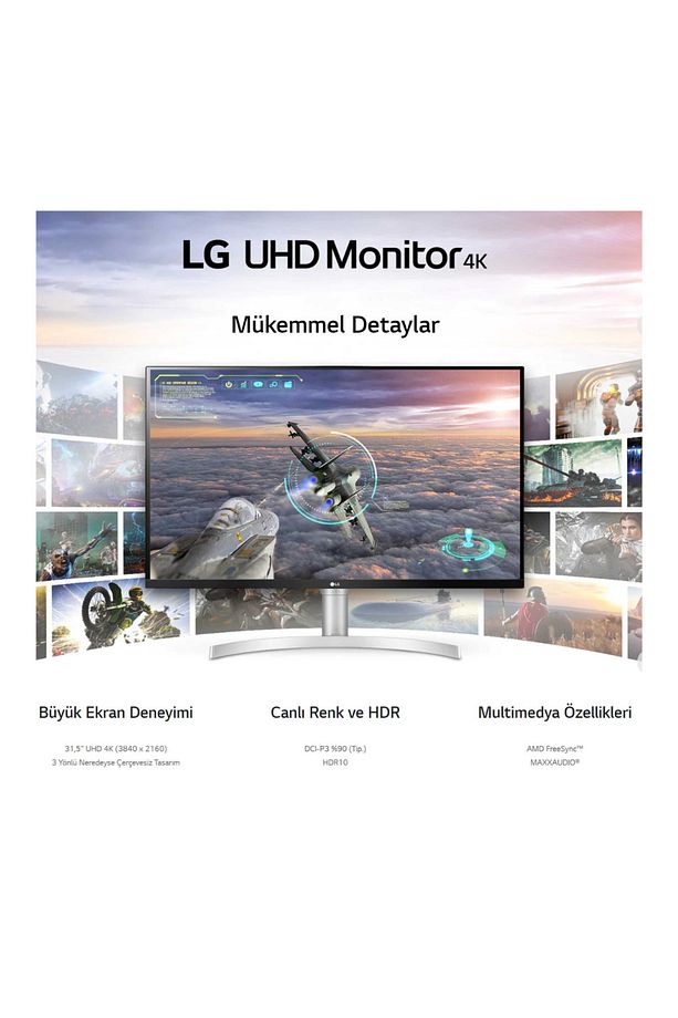 31.5" 4 MS 60 Hz FreeSync 4K Ultra HD VA LED Monitör - 2