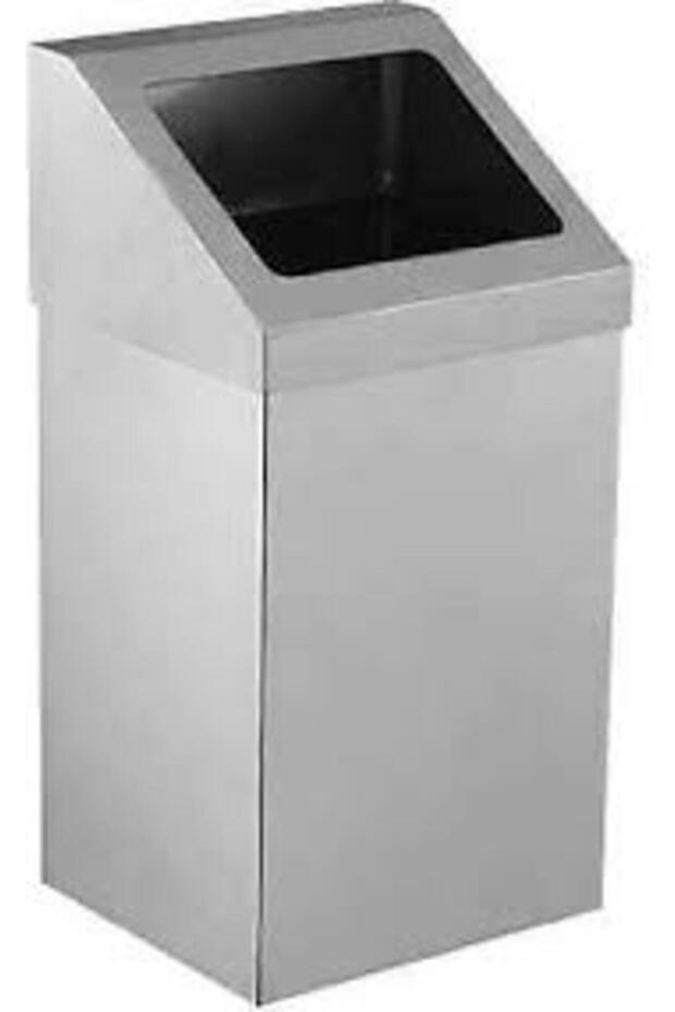 Under Roof 7 Liter Trash Can with Chrome Lid, Colorful and Stylish Design - 1