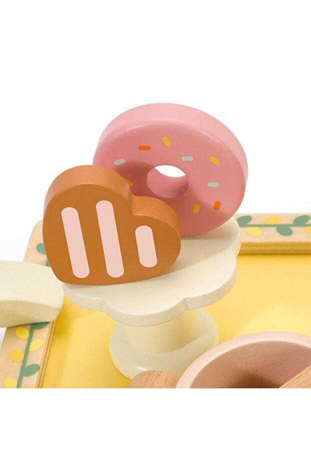 Grace Ahşap Çay Seti - 5