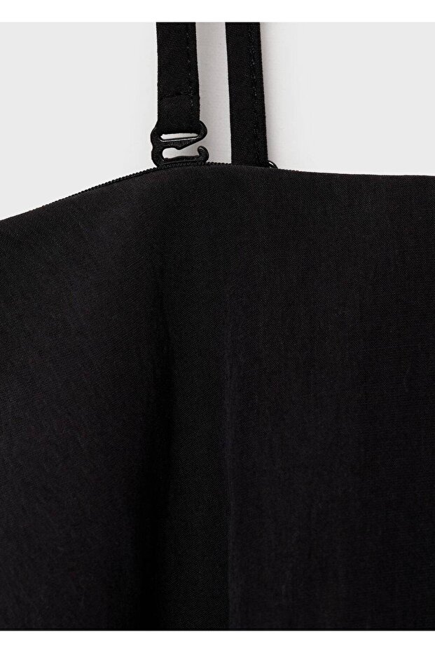 Volanlı lyocell elbise - 5