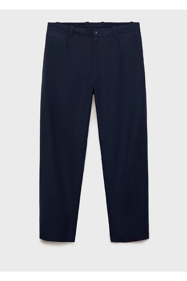Regular fit lyocell keten pantolon - 3