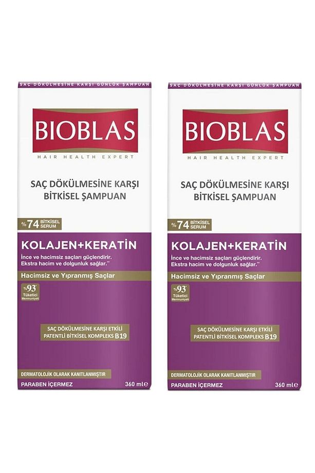 Kolajen + Keratin Saç Dökülmesine Karşı Hacim Şampuanı 360 Ml 2 Adet - 5