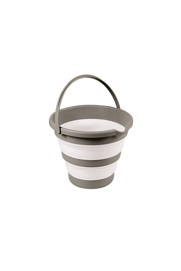 Foldable bathroom bucket - Gray - 1