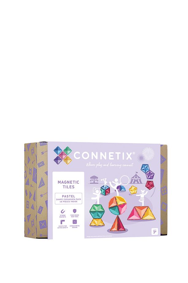 Pastel Shape Expansion Manyetik Bloklar 48 Parça Yapı Oyuncağı - 1