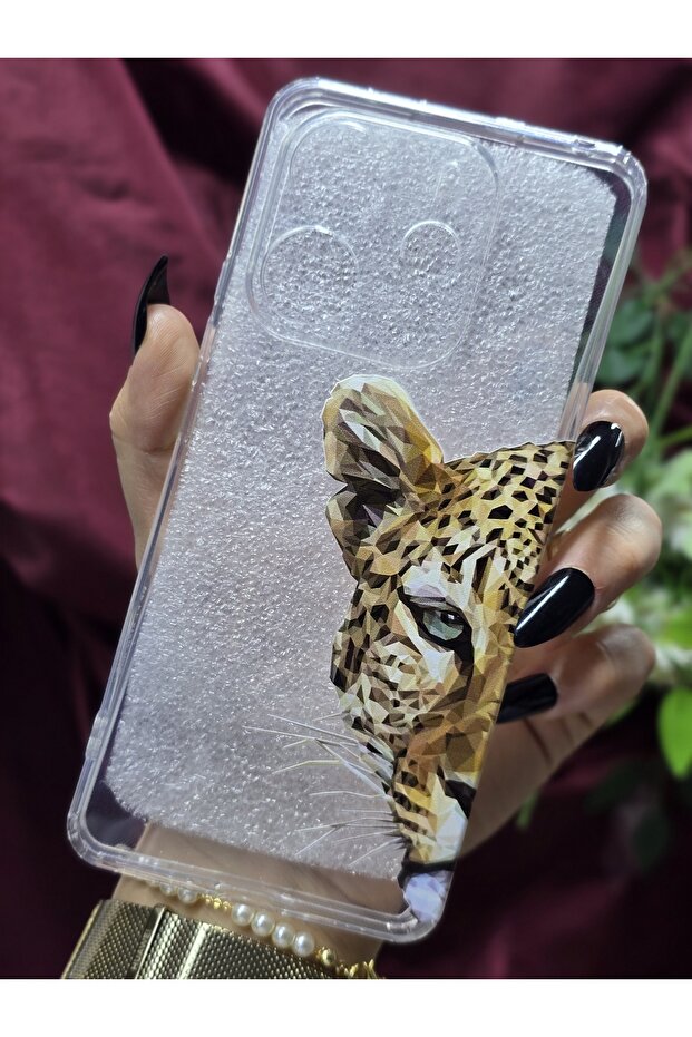 حافظة هاتف شفافة منقوشة مع حماية للكاميرا المتوافقة مع هاتف Xiaomi Redmi Note 14 4G - 2