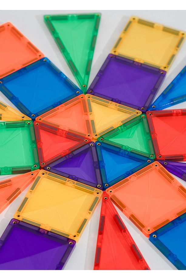 Rainbow Manyetik Bloklar 24 Parça Mini Yapı Oyuncağı - 6