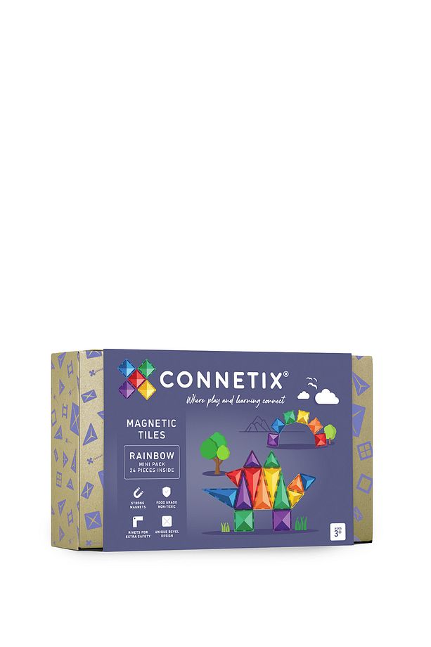 Rainbow Manyetik Bloklar 24 Parça Mini Yapı Oyuncağı - 1