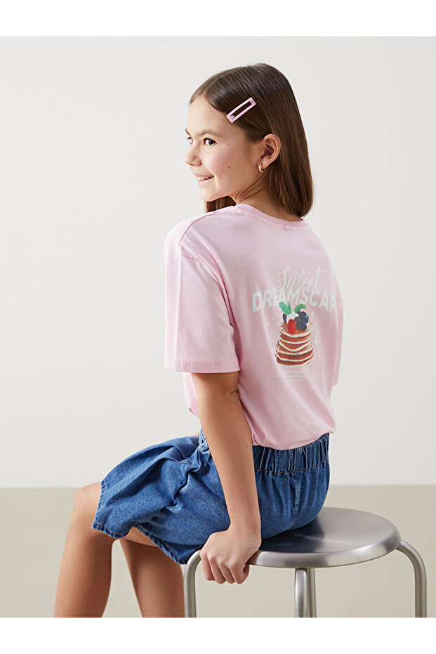 Lcw Crew Neck Girl's T-Shirt