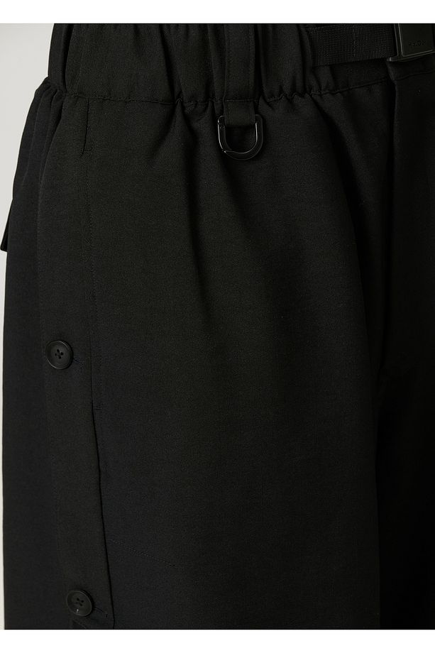 Uniform 3-Stripes Siyah Şort - 6